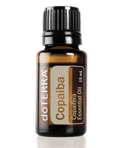 A Copaiba Essential Oil - 15 ml bottle with a black cap, prominently displayed against a white background. The label shows the product name and brand clearly.